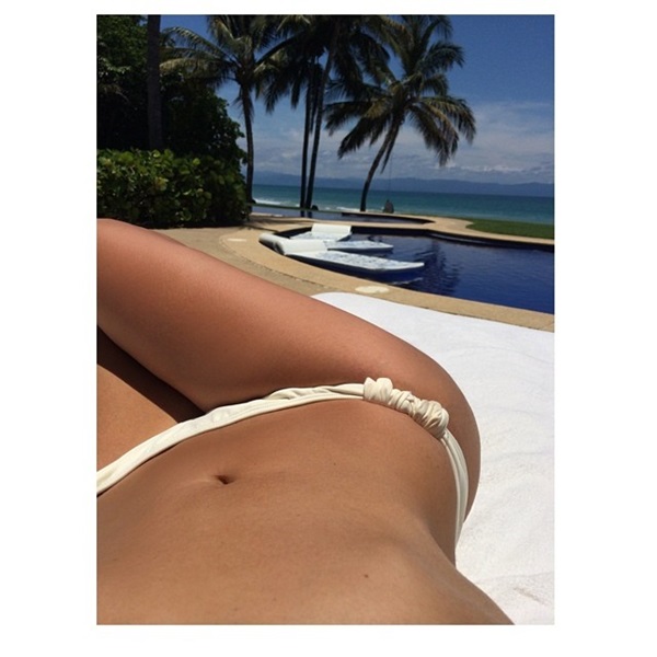 Kim Kardashian White Bikini Picture